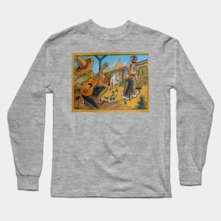 Benitos - Western Art by Mike Bennett Long Sleeve T-Shirt